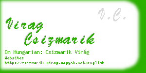 virag csizmarik business card